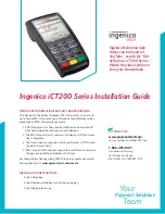 Ingenico iCT 200 Series Installation Manual preview