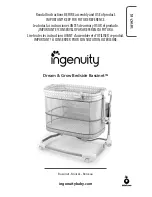 ingenuity Dream & Grow Bedside Bassinet User Manual preview