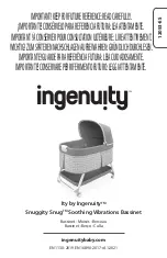 Предварительный просмотр 1 страницы ingenuity Ity Snuggity Snug Manual