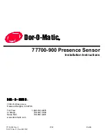 Предварительный просмотр 1 страницы Ingersol Rand Dor-O-Matic 77700-900 Installation Instructions Manual