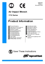 Ingersoll-Rand 1712 Series Product Information preview