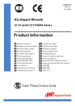 Ingersoll-Rand 2115TiMAX Series Product Information preview