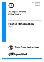 Ingersoll-Rand 2130AP Series Product Information preview