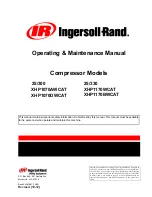 Ingersoll-Rand 25/300 XHP1070AWCAT Operating & Maintenance Manual предпросмотр