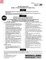 Preview for 1 page of Ingersoll-Rand 2705A1 Instructions Manual