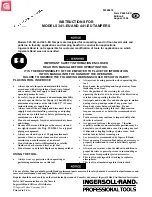 Preview for 1 page of Ingersoll-Rand 341-EU Instructions Manual