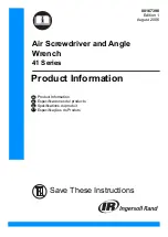 Preview for 1 page of Ingersoll-Rand 41 Series Product Information