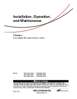 Preview for 1 page of Ingersoll-Rand 4MUD4518A10N0A Installation, Operation And Maintenance Manual