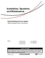 Ingersoll-Rand 4TVC0009B100ND Installation, Operation And Maintenance Manual preview