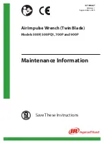 Предварительный просмотр 1 страницы Ingersoll-Rand 500P Maintenance Information