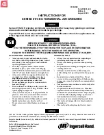 Ingersoll-Rand 61H-EU Series Instructions Manual предпросмотр