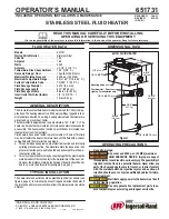 Ingersoll-Rand 651731 Operator'S Manual предпросмотр