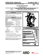 Предварительный просмотр 1 страницы Ingersoll-Rand 66M2X0-XXX-C Operator'S Manual