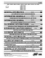 Предварительный просмотр 1 страницы Ingersoll-Rand 8038-E-EU General Information Manual