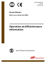 Ingersoll-Rand 8599 Operation And Maintenance Information preview