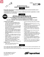 Preview for 1 page of Ingersoll-Rand 9001-EU Instructions Manual