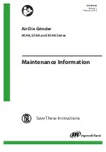 Предварительный просмотр 1 страницы Ingersoll-Rand AC4A Series Maintenance Information