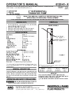 Предварительный просмотр 1 страницы Ingersoll-Rand ARO 612041 Series Operator'S Manual