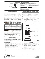 Предварительный просмотр 2 страницы Ingersoll-Rand ARO 613123-XXX-C Operator'S Manual