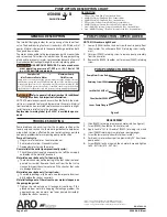 Предварительный просмотр 2 страницы Ingersoll-Rand ARO 650408-X-B Operator'S Manual