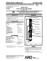 Предварительный просмотр 1 страницы Ingersoll-Rand ARO 650442-XXX Operator'S Manual