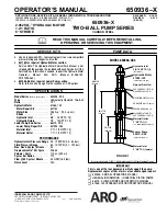 Ingersoll-Rand ARO 650936-XX3 Series Operator'S Manual preview