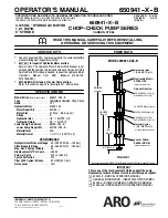 Предварительный просмотр 1 страницы Ingersoll-Rand ARO 650941-XX4-B Series Operator'S Manual