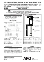 Ingersoll-Rand ARO AF0409A13 Series Operator'S Manual & Sales & Engineering Data предпросмотр