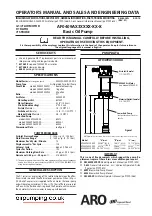 Предварительный просмотр 1 страницы Ingersoll-Rand ARO AF0409AX3 Series Operator'S Manual & Sales & Engineering Data