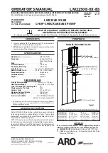 Ingersoll-Rand ARO LM2250E-B3 Series Operator'S Manual предпросмотр