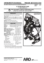 Ingersoll-Rand ARO PM30R C Series Operator'S Manual preview