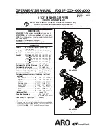 Ingersoll-Rand ARO PX15P A Series Operator'S Manual предпросмотр