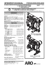 Ingersoll-Rand ARO PZ10A-AS Series Operator'S Manual предпросмотр