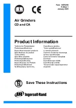 Preview for 1 page of Ingersoll-Rand CA series Product Information