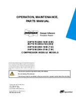 Ingersoll-Rand Doosan XHP1070CMH-1800 Operation Maintenance & Parts Manual предпросмотр