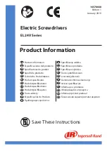 Ingersoll-Rand EL0109E Product Information preview