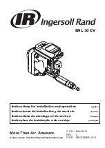 Ingersoll-Rand ENL 30 CV Instructions For Installation And Operation Manual preview