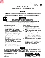 Preview for 1 page of Ingersoll-Rand EP50-EU Instructions Manual