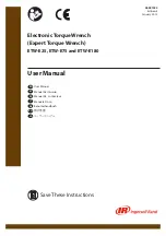 Ingersoll-Rand ETW-E180 User Manual предпросмотр