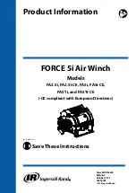 Предварительный просмотр 1 страницы Ingersoll-Rand FORCE 5i FA2.5i Product Information