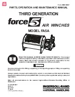 Ingersoll-Rand force5 FA5A-LAK1 Parts, Operation And Maintenance Manual preview