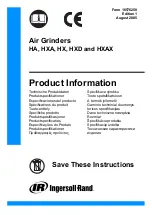 Ingersoll-Rand HA Series Product Information preview