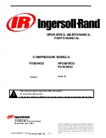 Ingersoll-Rand HP300WCU Operating, Maintenance & Parts Manual предпросмотр