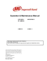 Ingersoll-Rand HP915WCU Operation & Maintenance Manual preview