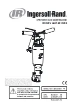 Ingersoll-Rand IR15BS Operation And Maintenance предпросмотр