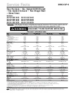 Ingersoll-Rand M952V060BD36AB Service Facts preview