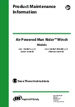 Preview for 1 page of Ingersoll-Rand Man Rider LS2-150RLP-L E Series Product Maintenance Information