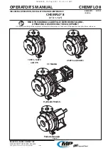 Предварительный просмотр 1 страницы Ingersoll-Rand MP PUMPS CHEMFLO 8 Operator'S Manual