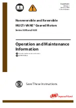 Preview for 1 page of Ingersoll-Rand MULTI-VANE 92N Series Operation And Maintenance Information