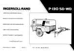 Предварительный просмотр 2 страницы Ingersoll-Rand P-130 SD Operating & Maintenance Manual With Spare Parts List